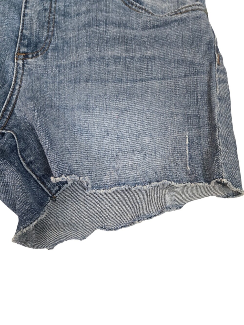 Kut from the Kloth Classic Medium Blue Denim Cutoff Shorts - Picture 5 of 11